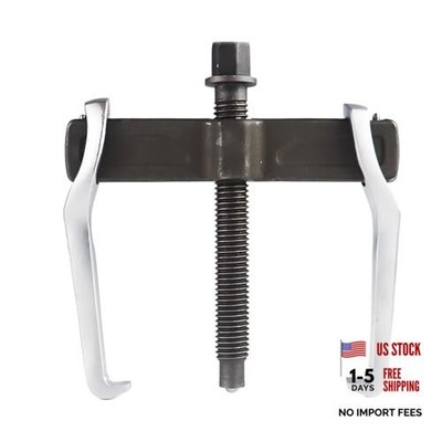 2-Jaw Gear Puller 4 Inch, Adjustable Two Jaws Bearing Puller for Pulley Black