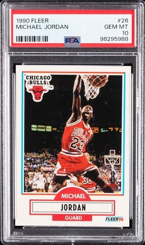 1990 FLEER #26 MICHAEL JORDAN PSA 10