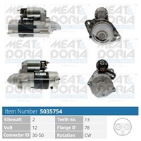 Meat & Doria Starter FüR Opel Astra J Caravan 1.7 Cdti Meriva B