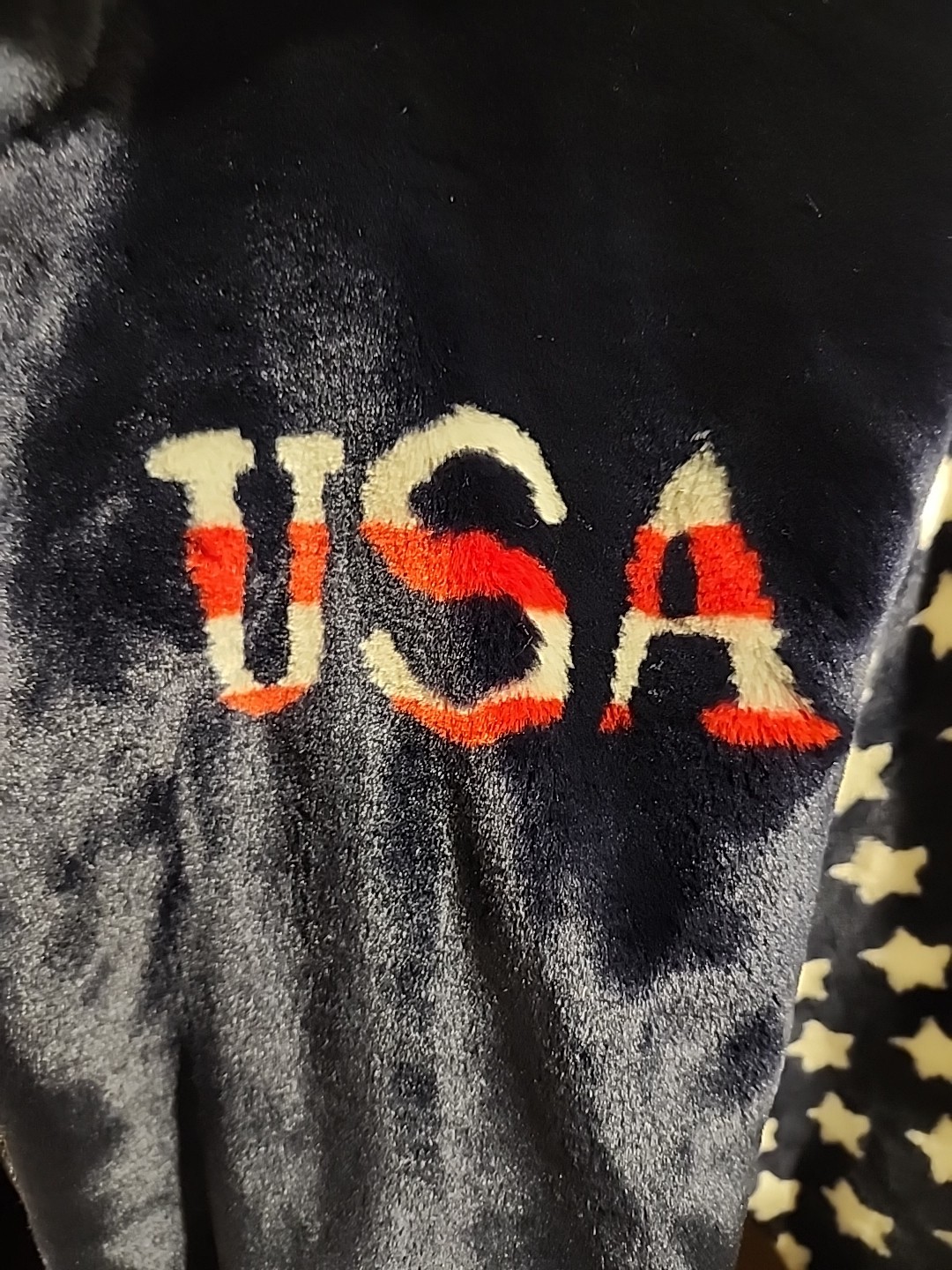 AMERI MODE USA Red White Blue Zip Long Sleeve Fau… - image 3