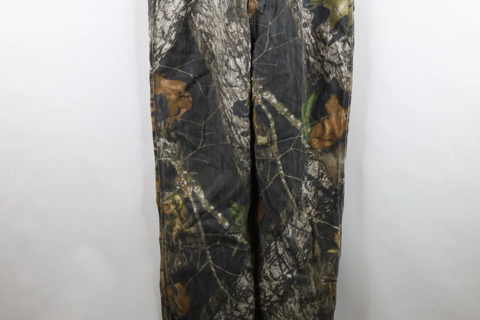 Mono de Colección Años 90 Streetwear Niños Grande Desteñido Roble Mossy Camuflaje Baberos Algodón Foto 4 de 4