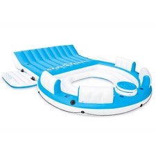 Intex Inflatable Splash N Chill Island Raft Float Lounger for Adults Open Box 
