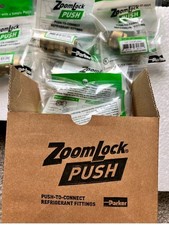 40 Count Parker Zoomlock Push Connect Refrigerant Fitting R410A 1/2" HVAC