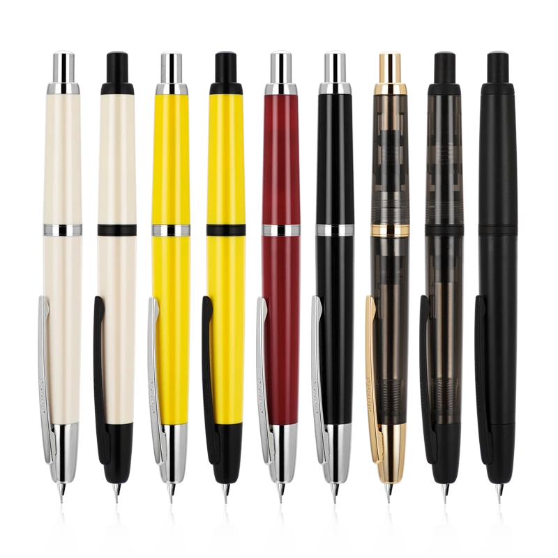 Jinhao 80 Penna Stilografica In Fibra Di Vino Rosso Spazzolata, Pennino