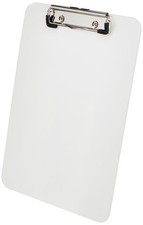 Leitz 39710001 A4 Clipboard, Rigid Plastic, WOW Range, White