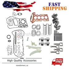 For BMW N20 2.0L Engine Overhaul Rebuild Kit-Crankshaft Rods Piston Gasket Kit