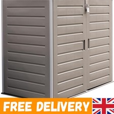 XL Garden Shed in Anthracite - 1170L Outdoor Box with Easy Assembly & Security