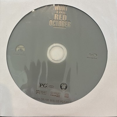 The Hunt For The Red October Bluray - Disc Only. Read Description.