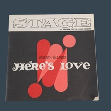 Meredith Willsons "Heres Love" 1963 Fisher Theatre Program