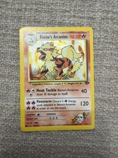 Pokémon TCG Blaine's Arcanine Gym Challenge 1/132 Holo Unlimited Rare HP