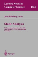 Static Analysis Jens Palsberg
