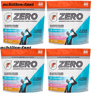 4 Pack - Gatorade G Zero Powder Variety Pack (40pk) Great Price