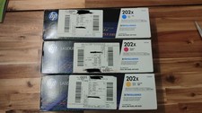 NEW OEM Genuine HP 202x Color Toner Set - Cyan Yellow Magenta - CF501X 502X 503X