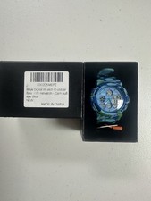 New Boys Blue Camo Digital Outdoor Multifunctional Sports Watch