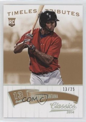 2014 Panini Classics Timeless Tributes Gold 13/25 Domingo Santana #197 3s3