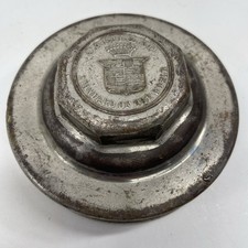 Early Brass Cadillac V8 Hubcap L4