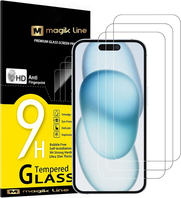HuiYouMY Vetro Temperato per Asus Zenfone 11 Ultra, Piena copertura, Pellicola protettiva in Vetro Puro, Prevenzione dei graffi, Anti-impronte [6.78, Durezza 9H, Spessore 0,3MM 3 Pack