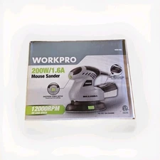 Workpro 200W/1.6A Mouse Sander, 12,000 RPM, No. W88140S, BRAND NEW