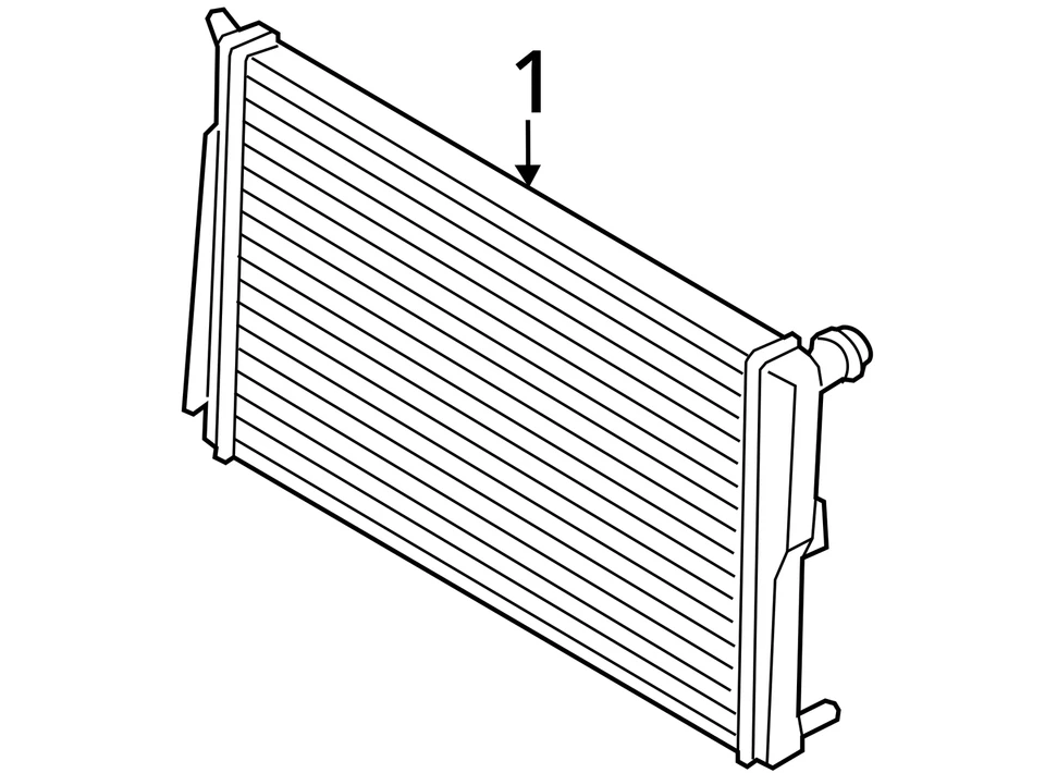 Radiator 6 Cylinder Fits 11-17 BMW X3 821891 Foto 3 de 4