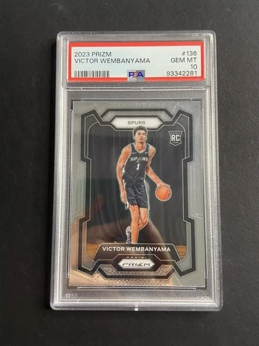 2023-24 Panini Prizm Victor Wembanyama #136 RC Rookie PSA 10