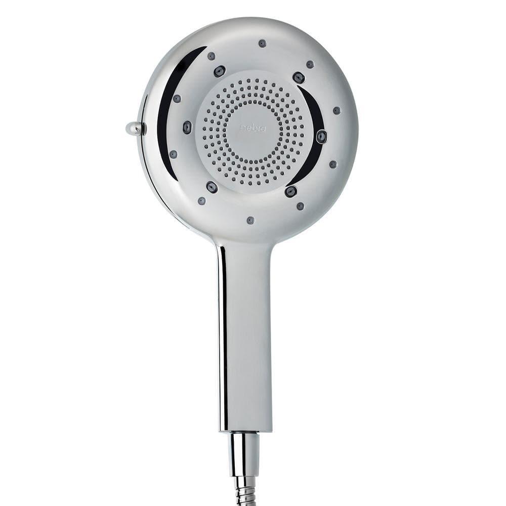 Brondell Handheld Shower Head 4Spray 1.5Gppm Wall Mount Fixed Chrome Large Round