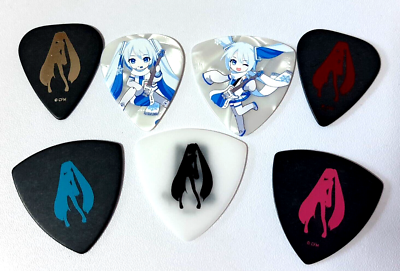 Esp PD-Miku Snow Miku Guitar Picks Set of 7 Polyacetal 1.0mm | eBay