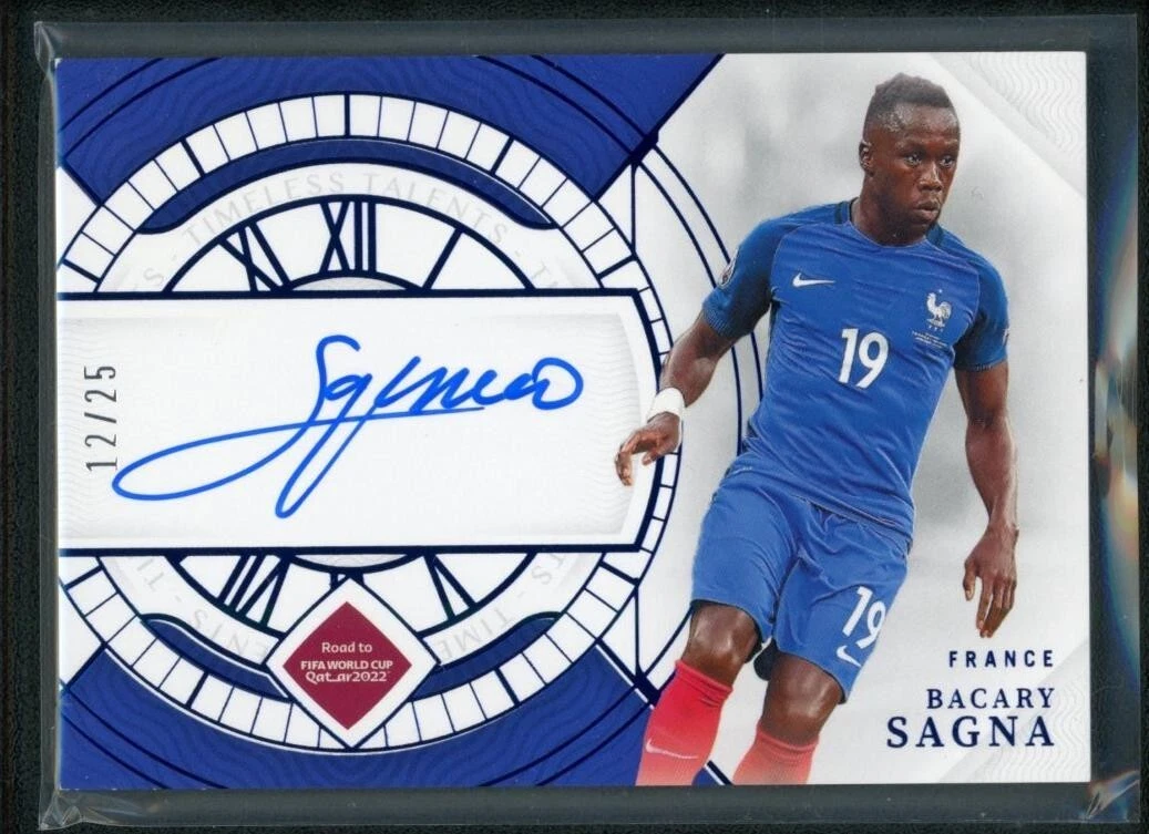 2022 BACARY SAGNA 12/25 AUTO PANINI NATIONAL TREASURES FIFA ROAD TO WORLD  CUP | eBay