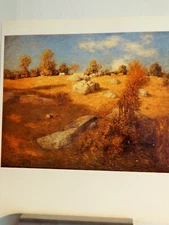 JULIAN ALDEN WEIR ART PIECE VTG ORIG  1986 reprint