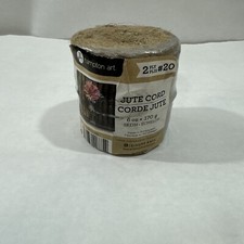 Hampton Art 2-Ply Natural Floral Jute Rope Cord in Roll, 6OZ