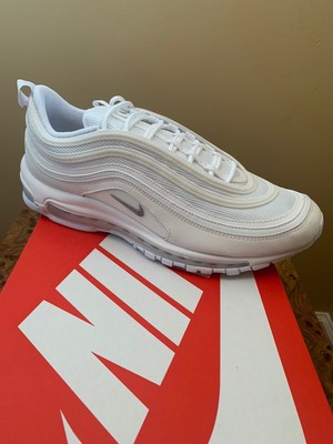 Nike Air Max 97 Triple White Wolf Grey 921826 101 BLACK Size 8.5 885178389481 | eBay