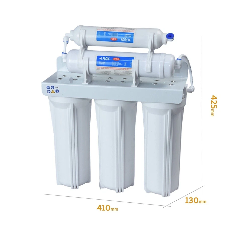 DEPURATORE ACQUA 5 STADI FILTRO FILTRAZIONE SISTEMA microfiltrazione con rubinet