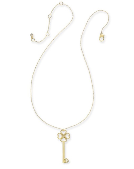 Kate Spade Gold Tone Pave Key Drop 