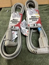 Lot Of 2’ Coleman 03537 Applicance Cord SPT-3 NEMA 6-20 Grey 20A 250V 5000W