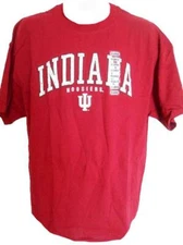 New NCAA Indiana Hoosiers Adult Mens Sizes L-XL Red Shirt