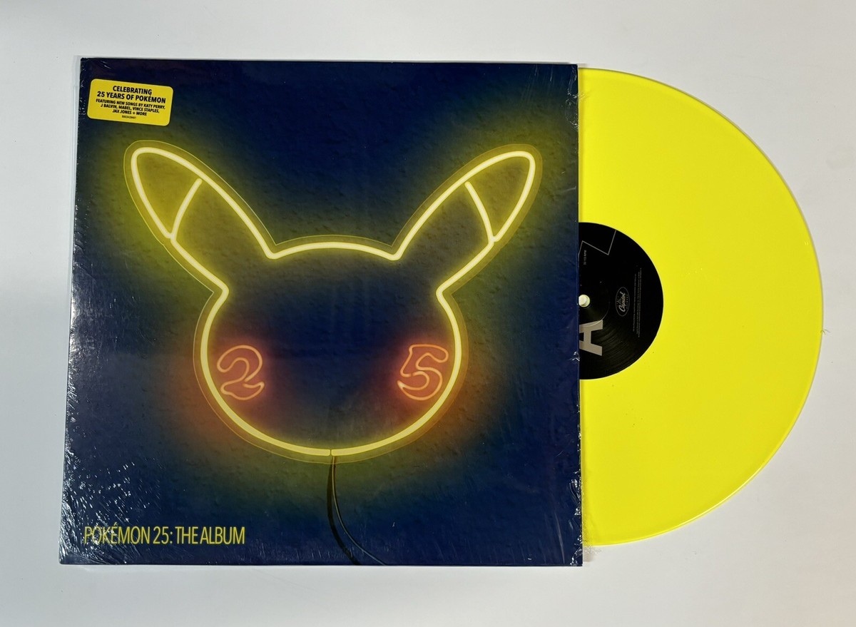 Pokemon 25: The Album- Various Artists LP On Yellow Vinyl W/Poster