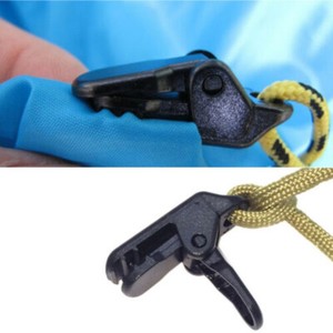 10X Reusable Tent Tarp Tarpaulin Clip Clamp Fixed Buckle Windproof Camping Tool