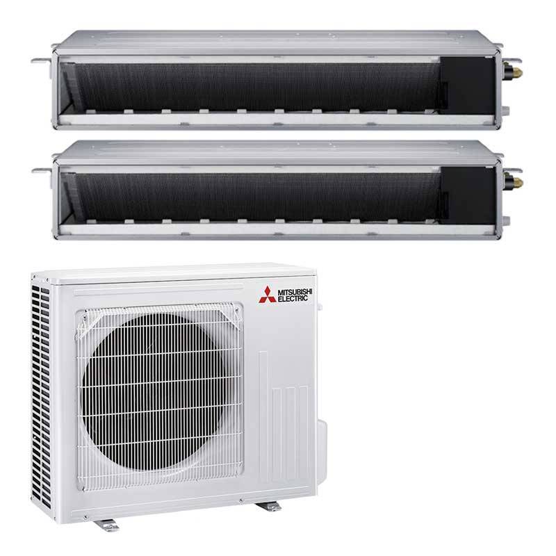 Aire Acondicionado Mitsubishi Electric Dual Split Conductos SEZ-M 12000+12000a B