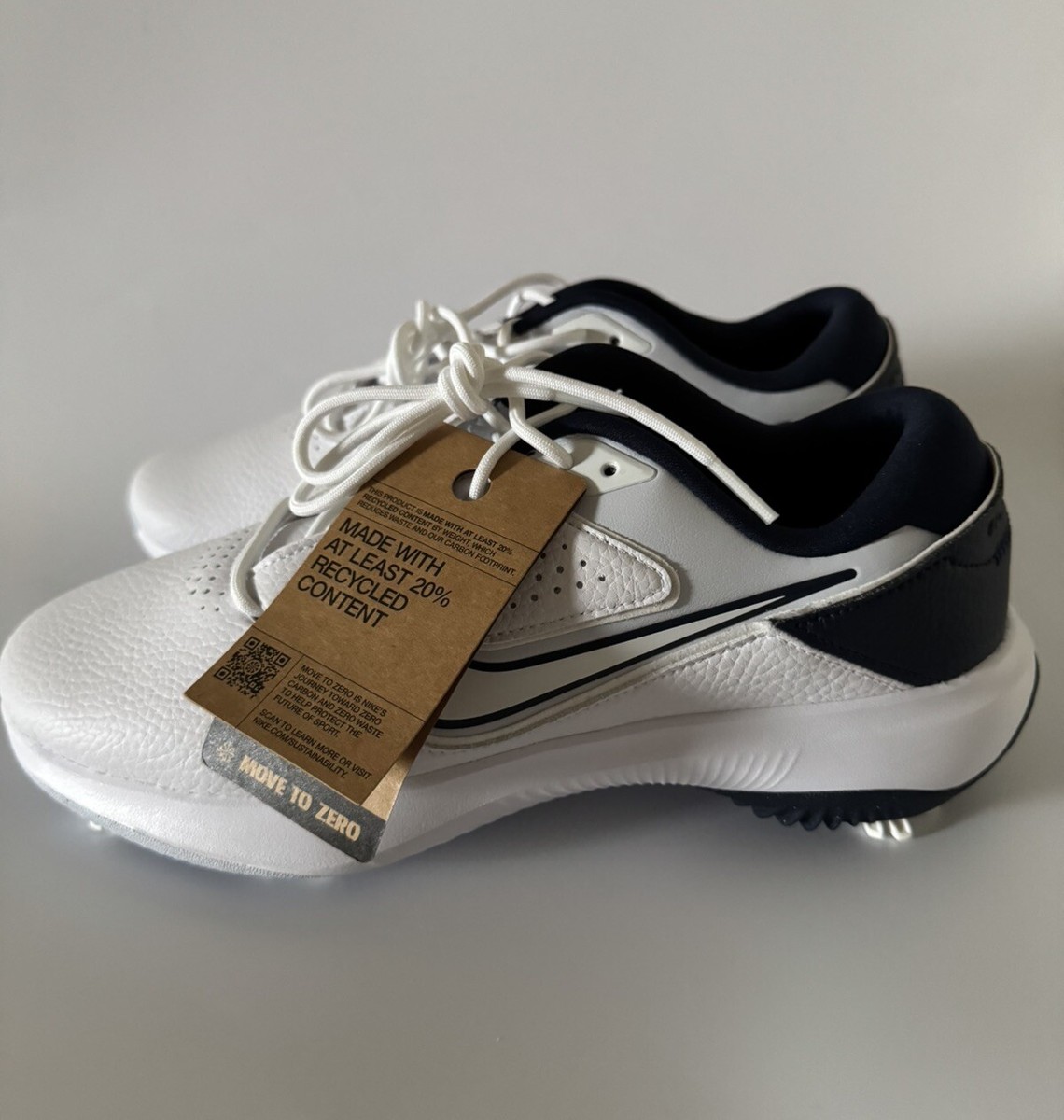 Nike Air Zoom Victory Pro 3 Leather Golf Shoes White Mens Size 8 DV6800-101 Nike Victory Pro 3 Golf Shoes White/Pure Platinum/Black  main image 3
