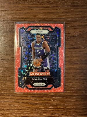 モノポリー　確認用 23-24 Panini NBA Monopoly Prizm De'Aaron Fox Red Question Mark /25