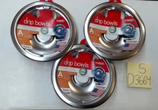 Range Kleen Small A-Style Drip Bowl, lot of 3