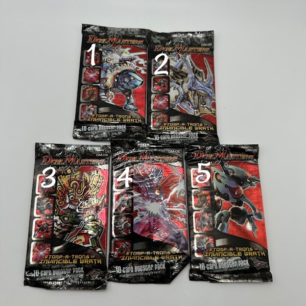 SEALED DUEL MASTERS STOMP-A-TRONS INVINCIBLE WRATH DM 06 BOOSTER