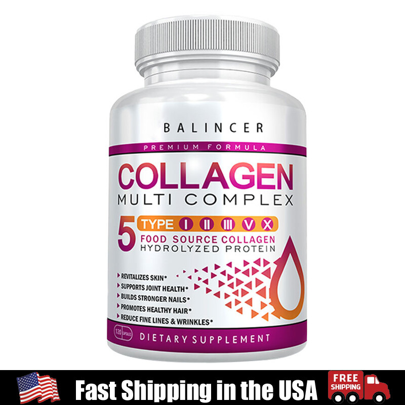 Vitamins Multi Collagen for Women - Type I, II, III, V, X - Non-GMO US