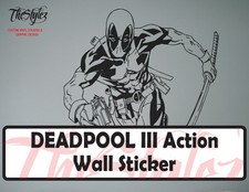 Deadpool Action III Oversize Wall Vinyl Sticker