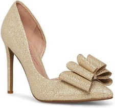 Betsey Johnson Women's Prince D'Orsay Evening Pumps Shoes, Gold Size 9.5M