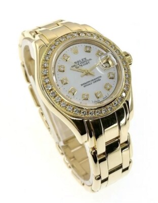 Rolex Pearlmaster Datejust 80318, 29mm, 18K Yellow Gold w/ Diamond Bezel