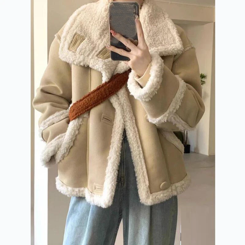 Fur lined clearance suede coat womens