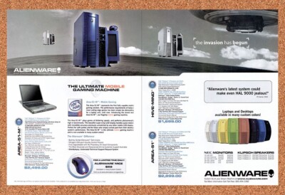 2002 Alienware High-Performance Area-51 Mobile Gaming Laptop Original ...