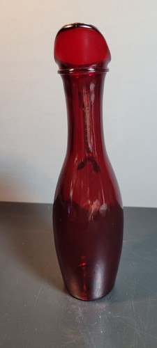 Vintage Anchor Hocking Royal Ruby Red Glass Cruet Pitcher 7 3/4" - Picture 4 of 6