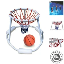 Durable Floating Basketball Hoop Set - Ideal for Poolside Games and Gatherings