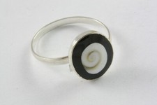 Design Shell Ring Adjustable Sizes 925 Real Silver Silver Ring / 612